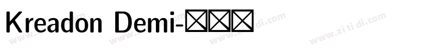 Kreadon Demi字体转换